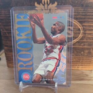 1994-95 Hoops Grant Hill Rookie Card Duke Pistons
